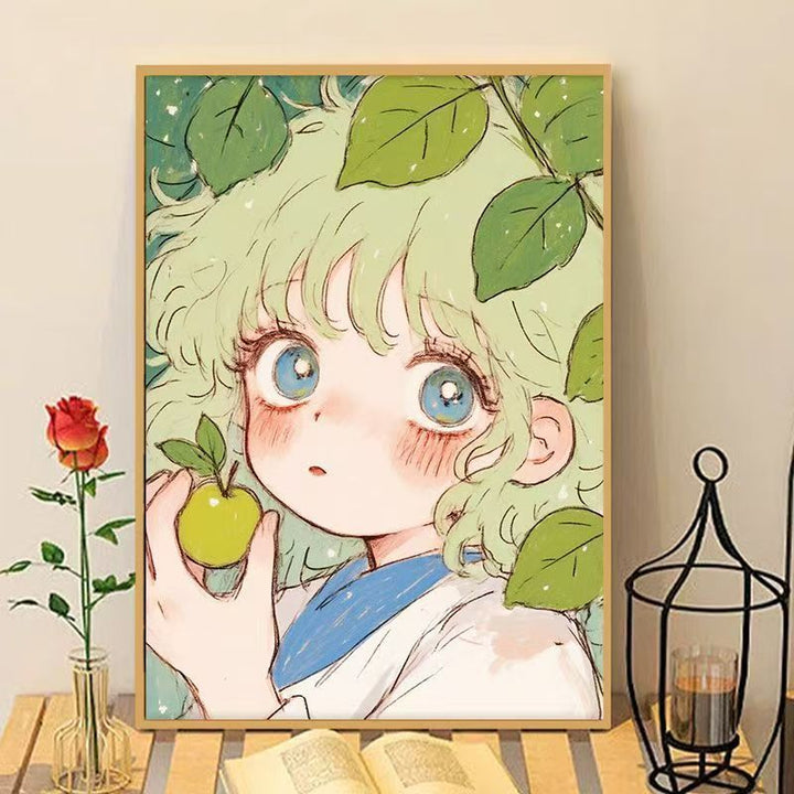 Verspielter Anime Kunstdruck Karnz
