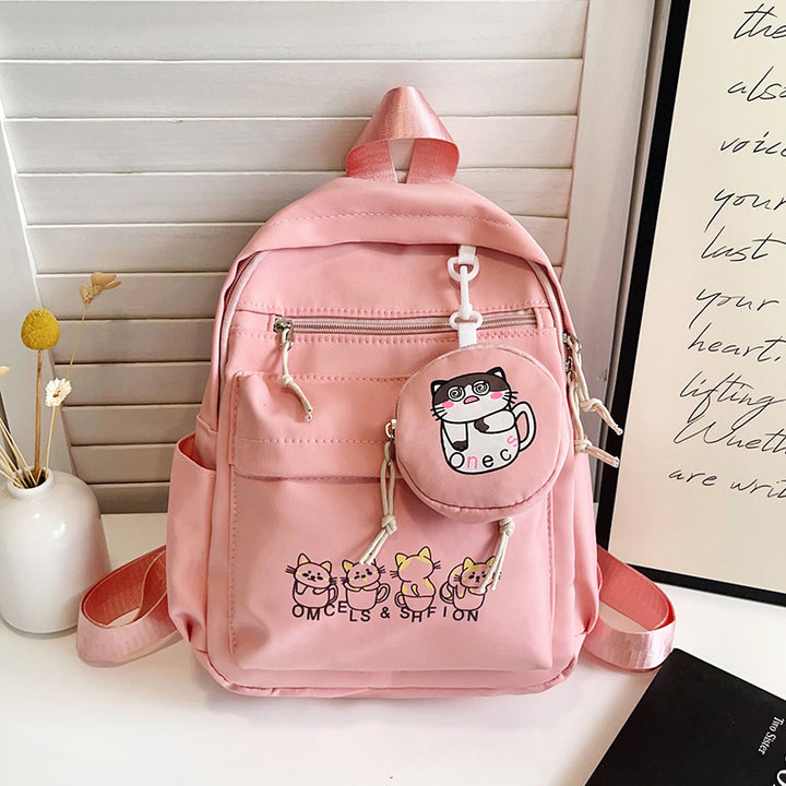 Niedlicher illustrierter Katzen-Design-Rucksack