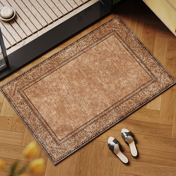 Eleganter floraler Muster-Innenbereichsteppich
