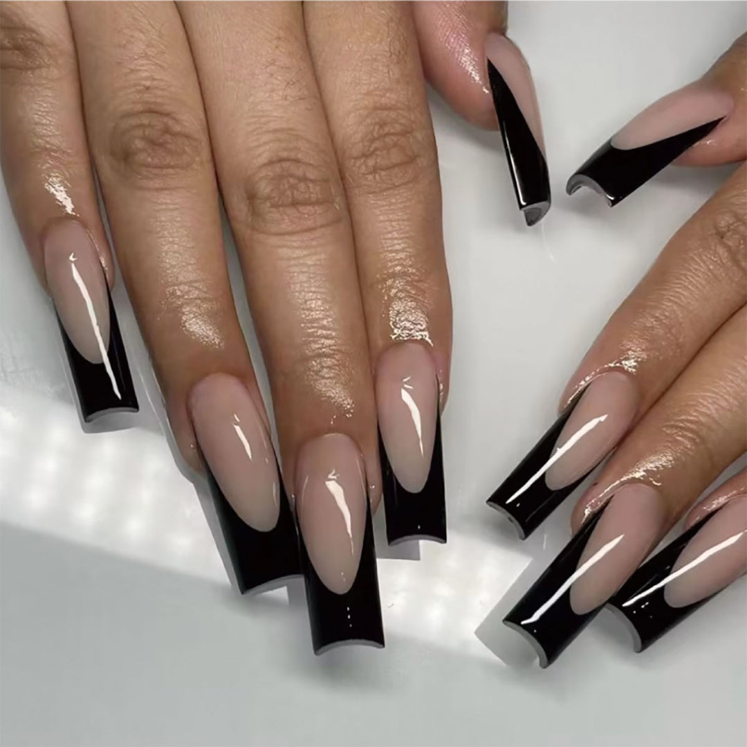 Künstlerisches langes Stiletto Press-On Nagelset