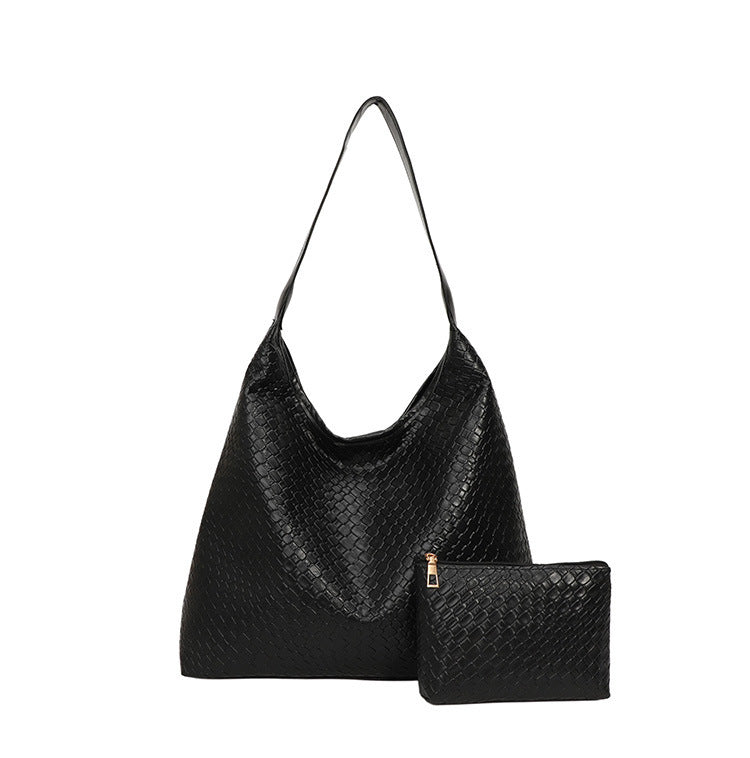 Elegante strukturiert Leder Hobo Handtasche Karnz