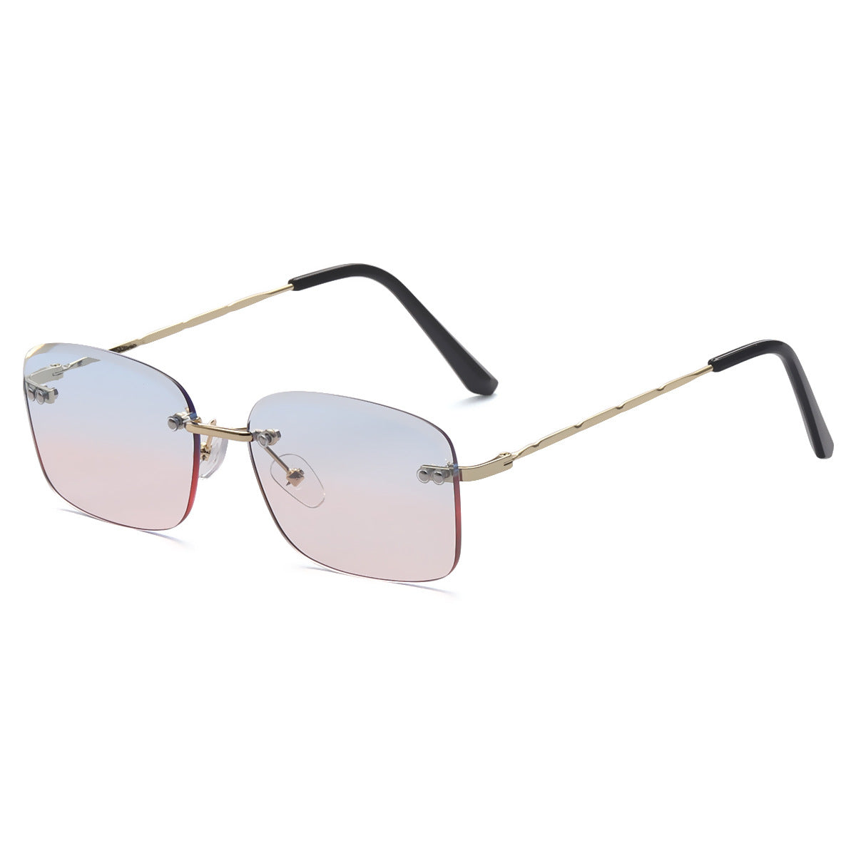 Damen quadratische Sonnenbrille mit polarisierenden Gläsern und elegantem Metallrahmen Karnz