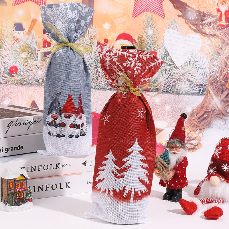 Geschenkbeutel mit festlichem Gnom-Motiv Karnz