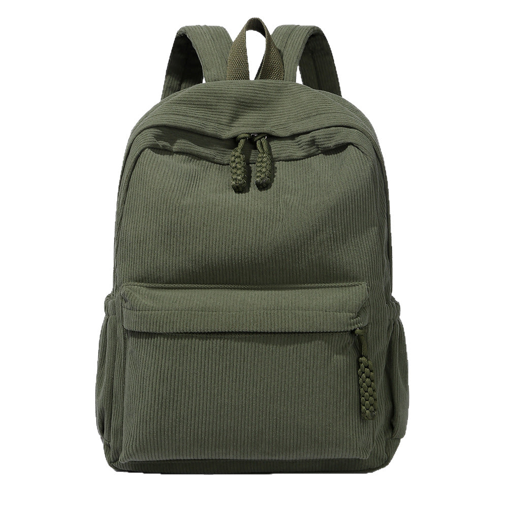 Lässiger Corduroy Rucksack Karnz