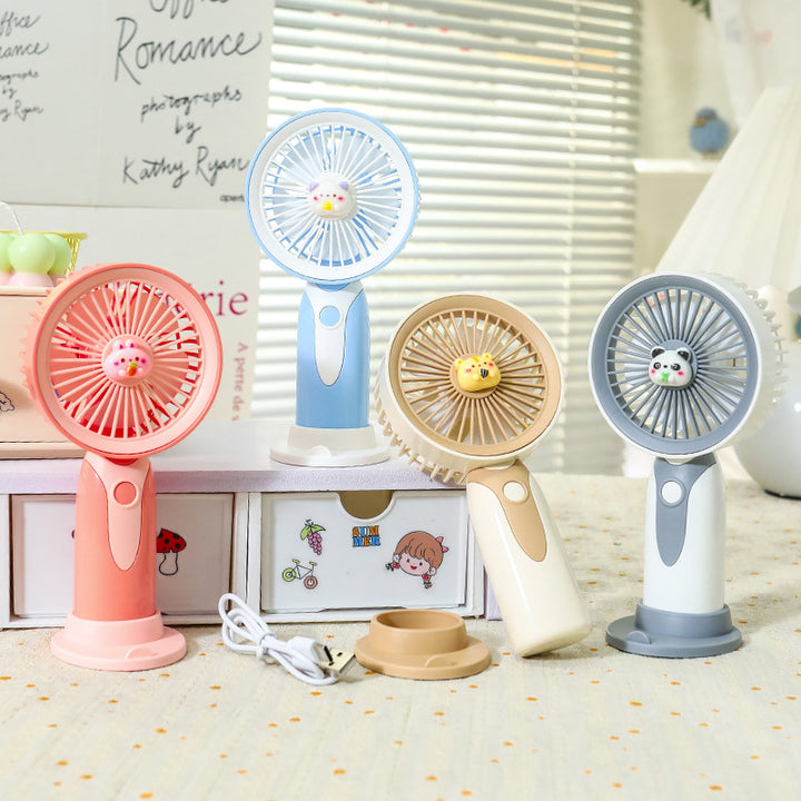 Damen Tragbarer Handventilator im kreativen Tierdesign Karnz