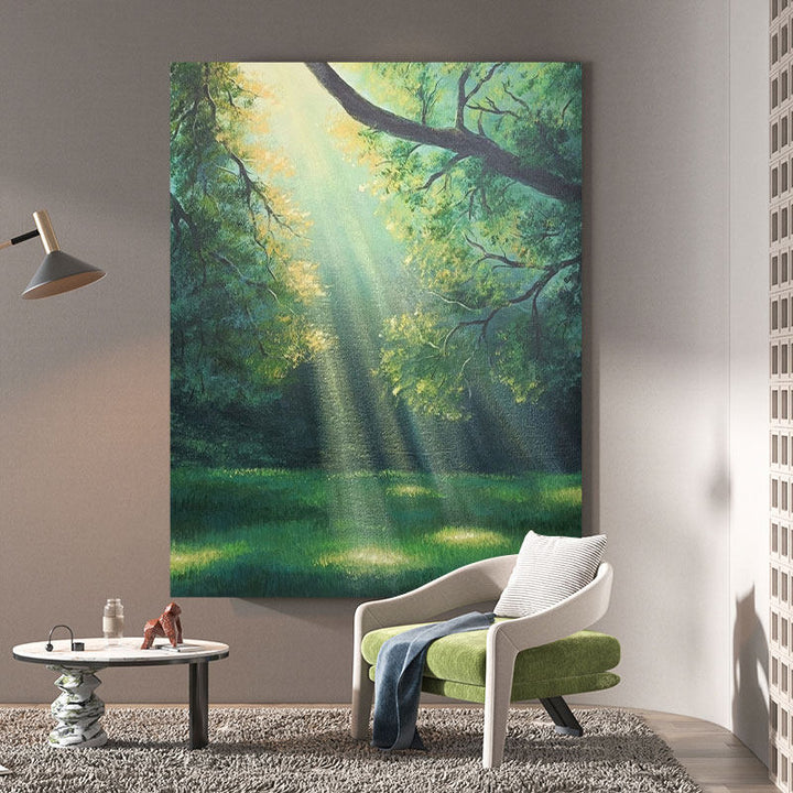 Natur-inspirierte Leinwand Wandkunst