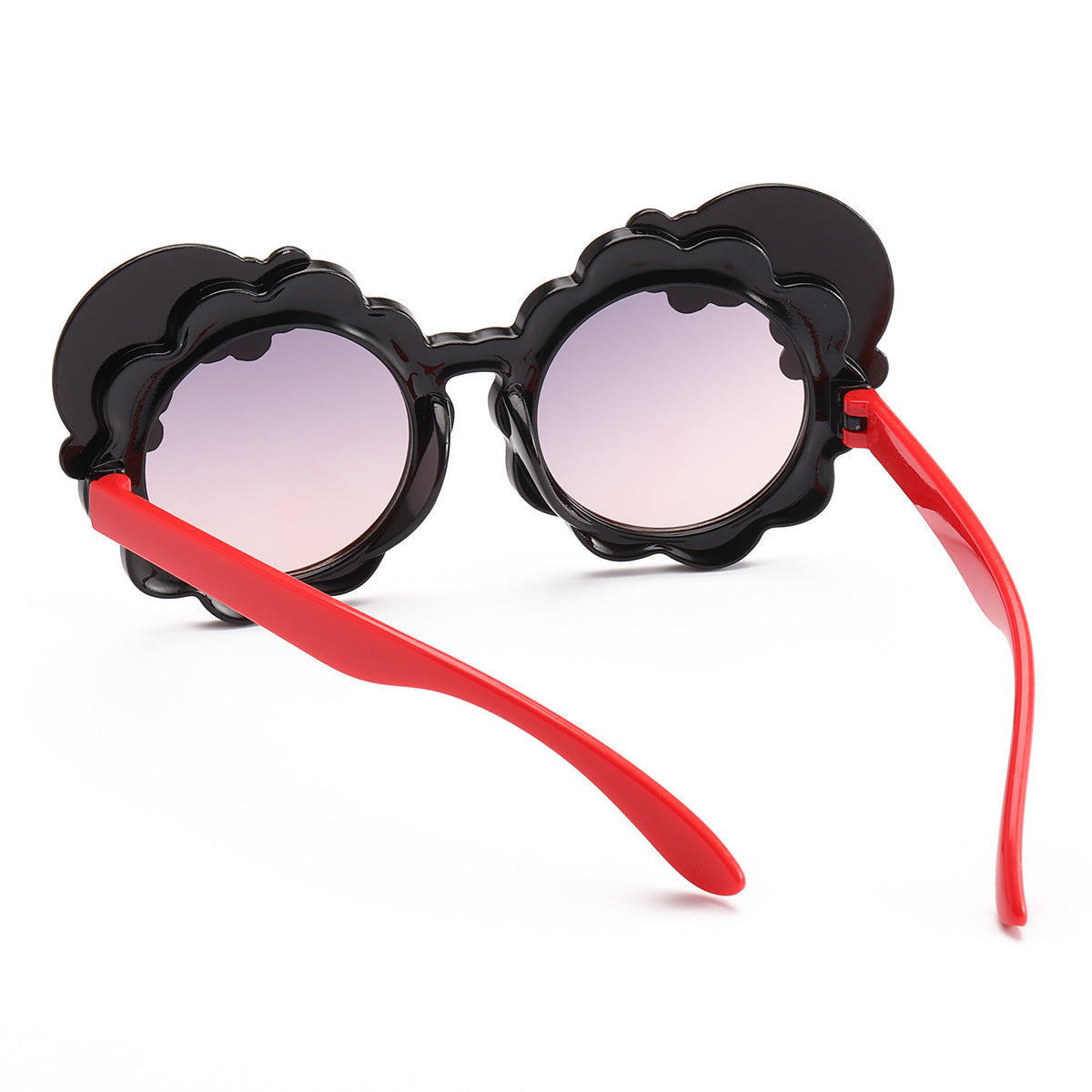 Damen designorientierte Sonnenbrille mit blütenförmigem Rahmen Karnz