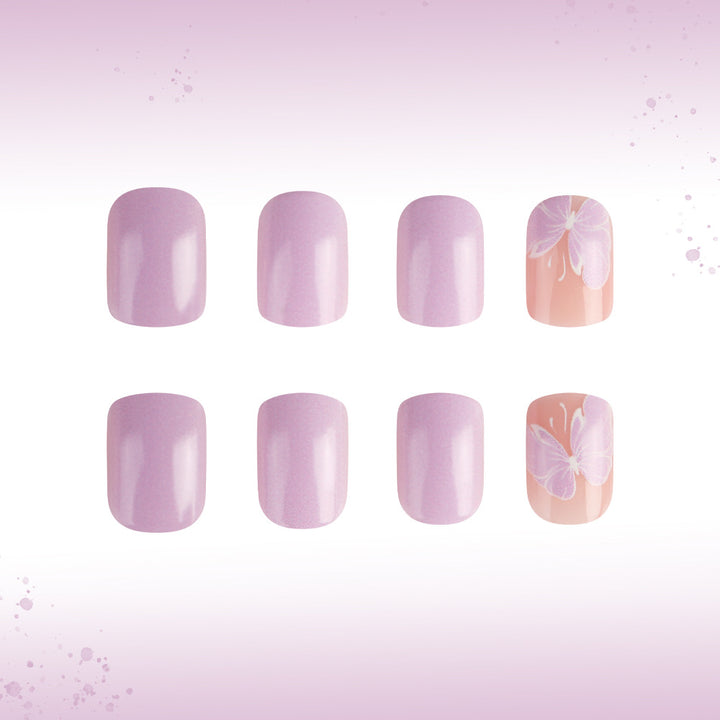 Elegante florale Gel-Nagelkunst Karnz