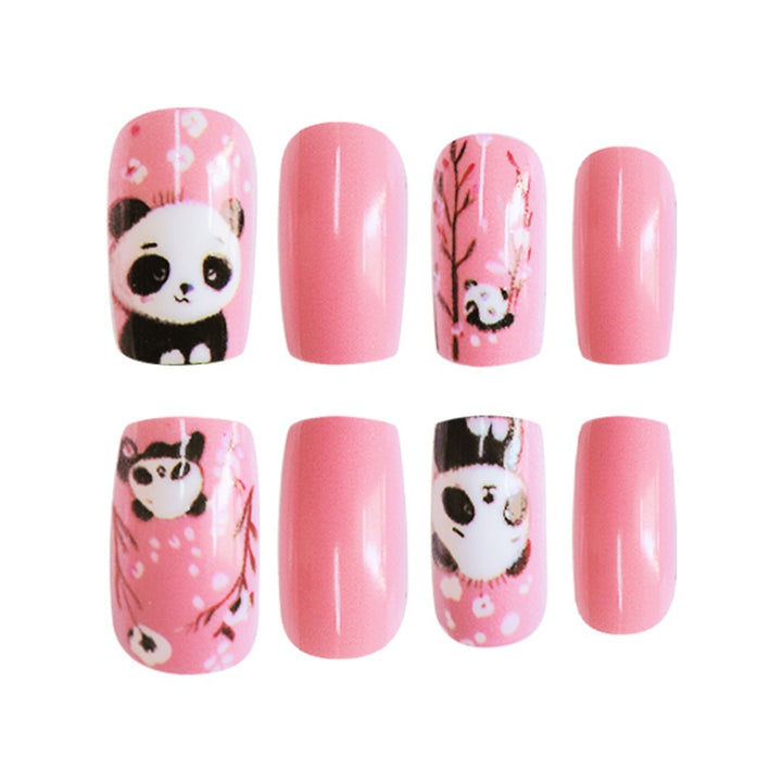 Thematic Panda Kunst Press-On Nagel Set Karnz