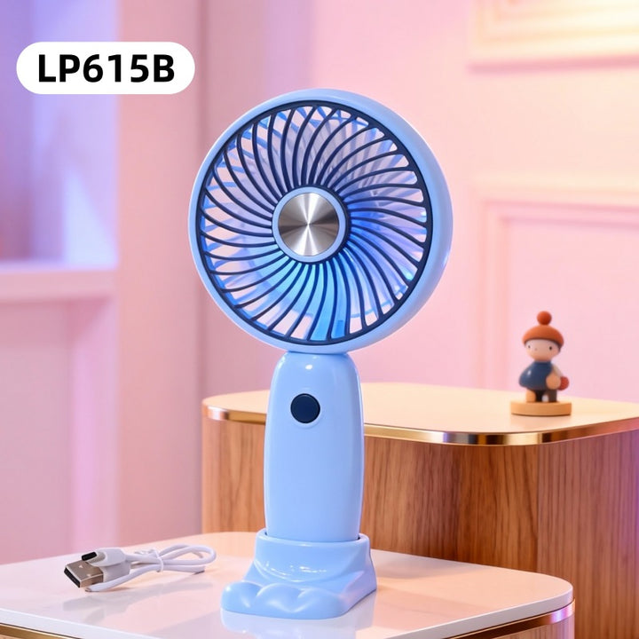 Damen Tragbarer USB Handventilator mit LED-Illumination und ergonomischem Design Karnz