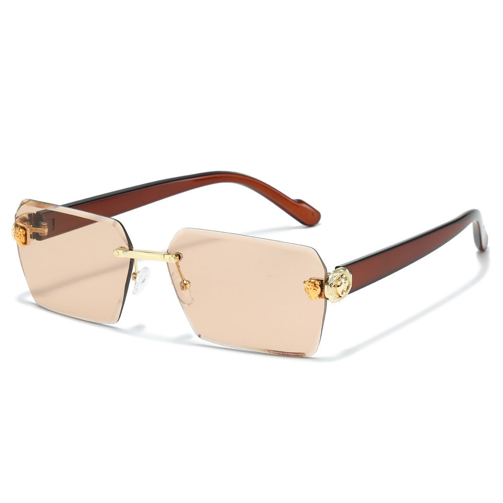 Stylische moderne rechteckige Sonnenbrille Karnz