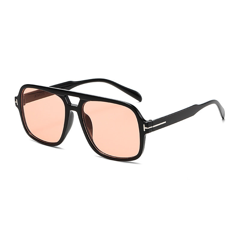Damen Modische quadratische Sonnenbrille mit robustem Rahmen Karnz