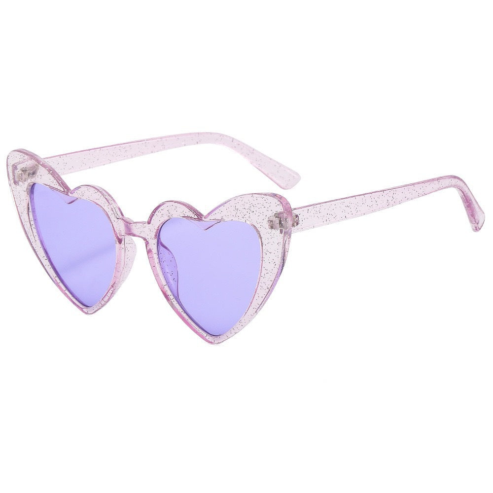 Herzförmige Retro-Sonnenbrille Karnz