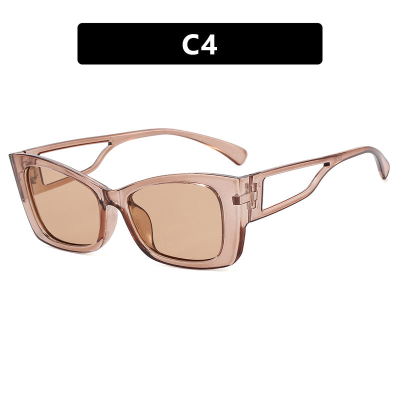 Damen modische Katzenaugen-Sonnenbrille mit stilvollem Rahmen und UV-Schutz Karnz