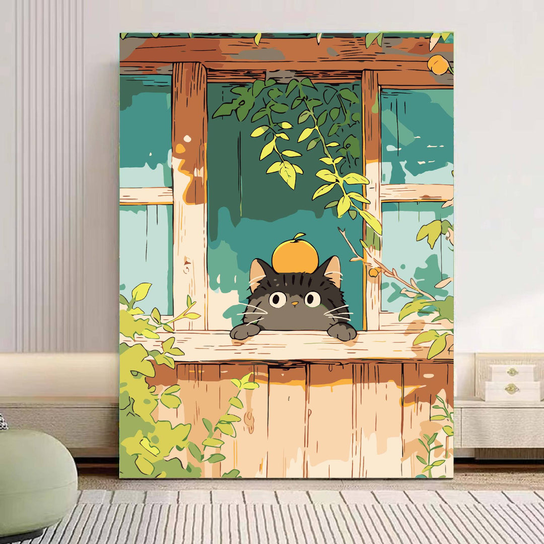 Verspielt Panda Illustration Leinwandkunst Karnz