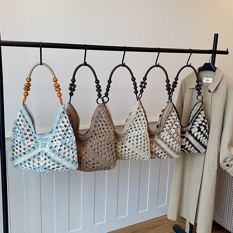 WoChic Boho Häkelhandtasche Karnz