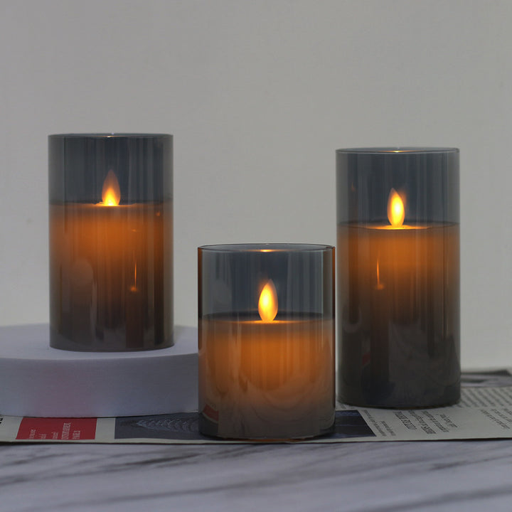LED Stumpenkerzen mit Realistischer Flamme