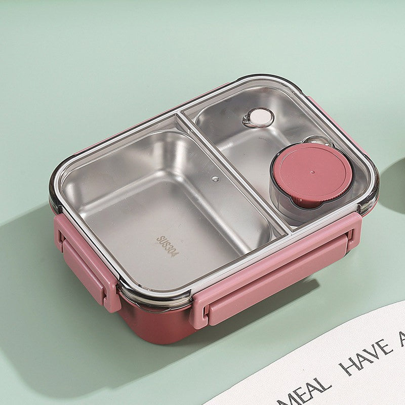Edelstahl Bento-Box mit auslaufsicherem Deckel
