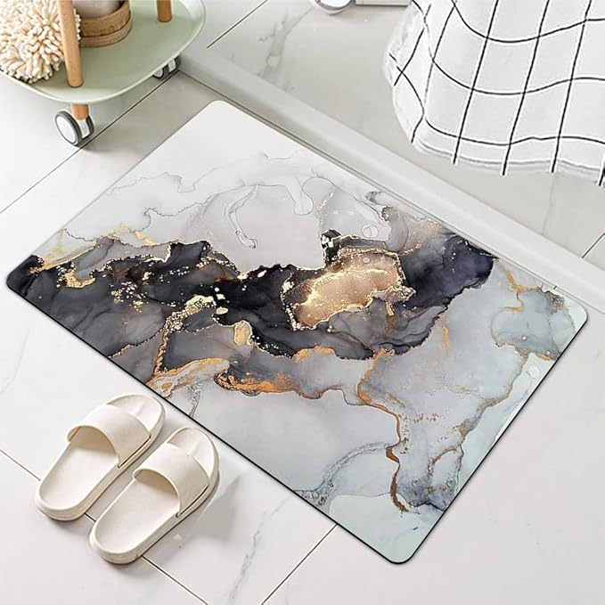Stylische Wasserabweisende Badematte Karnz