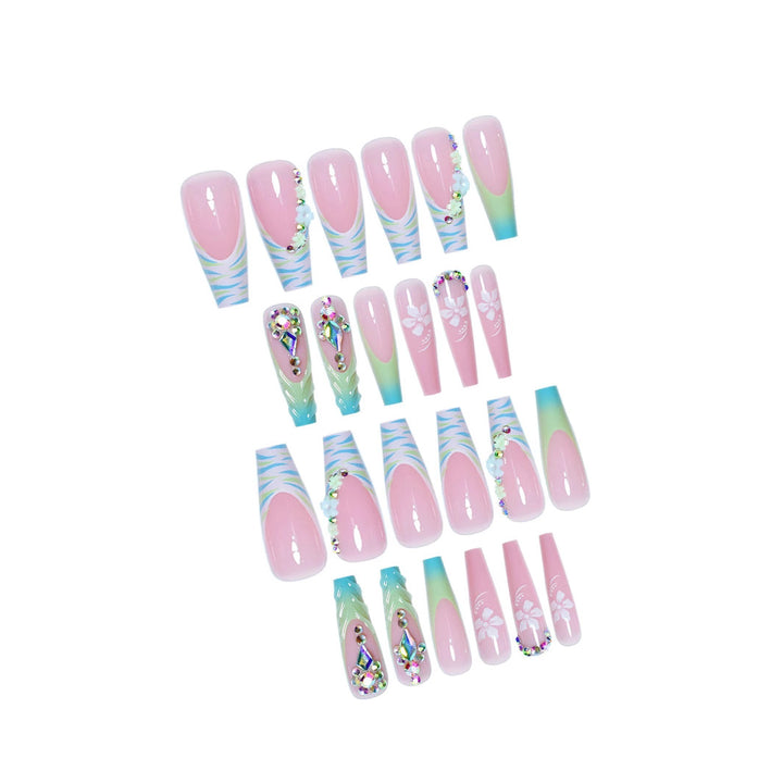 Premium Dekorative Press-On Nagelkunst Karnz