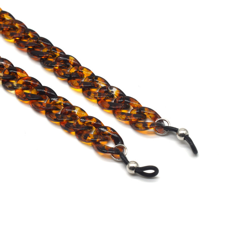 Stilvolle Schildpatt Brille Kette Karnz