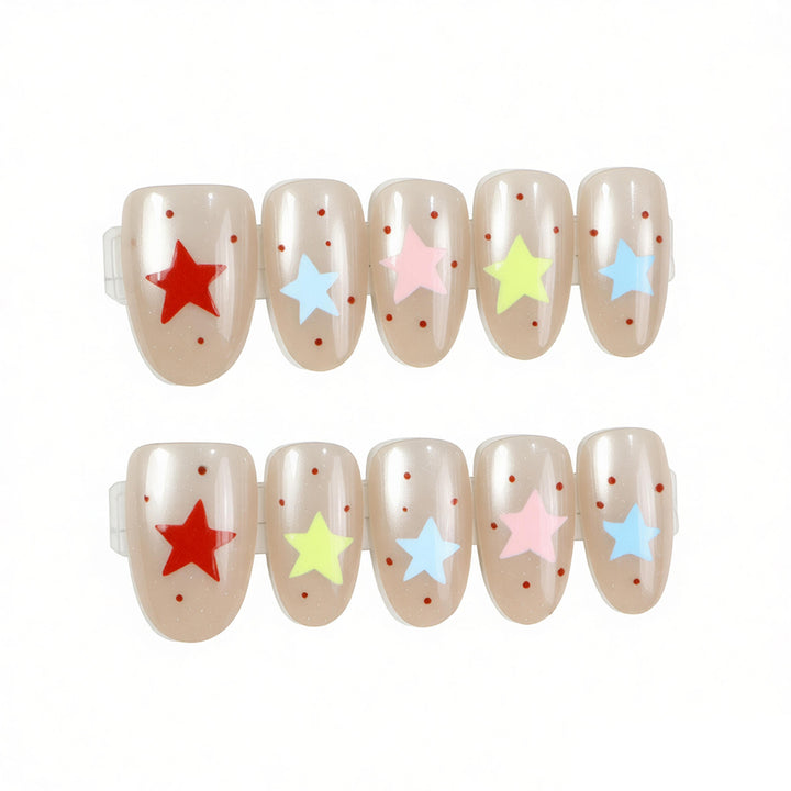 Künstlerisches Themen-Press-On-Nagelset Karnz