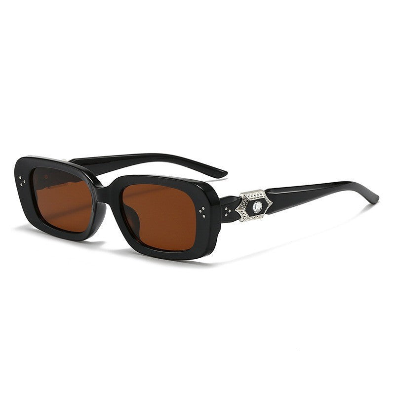 Klassische breite quadratische Sonnenbrille