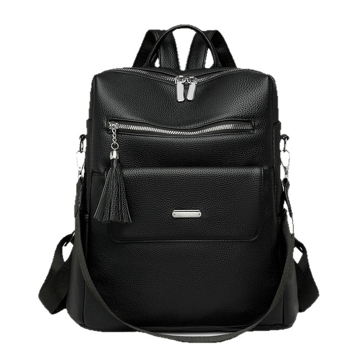 Stylischer Mehrfach-Taschen Leder Rucksack Karnz 1788673935