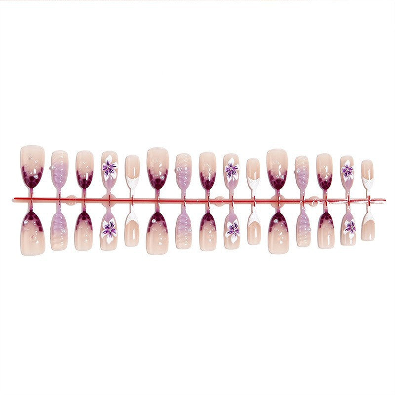 Floral Design Press-On Nail Set Karnz