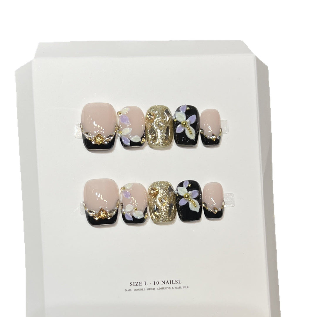 Premium Künstlerische Press-On Nagelset