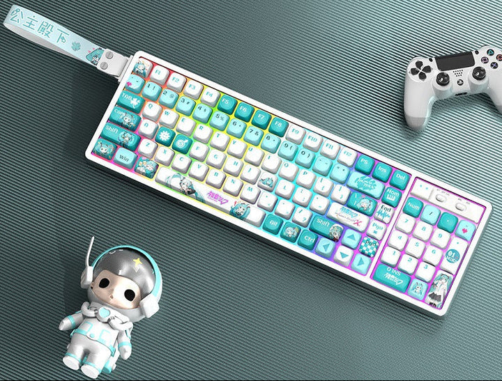 Anpassbare RGB Gaming-Tastatur mit künstlerischen Tastenabdeckungen Karnz
