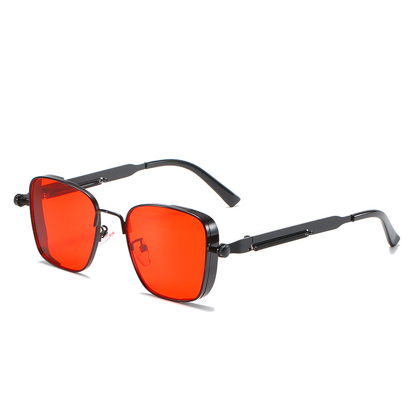 Damen modernistische Sonnenbrille im eleganten Metallrahmen Karnz