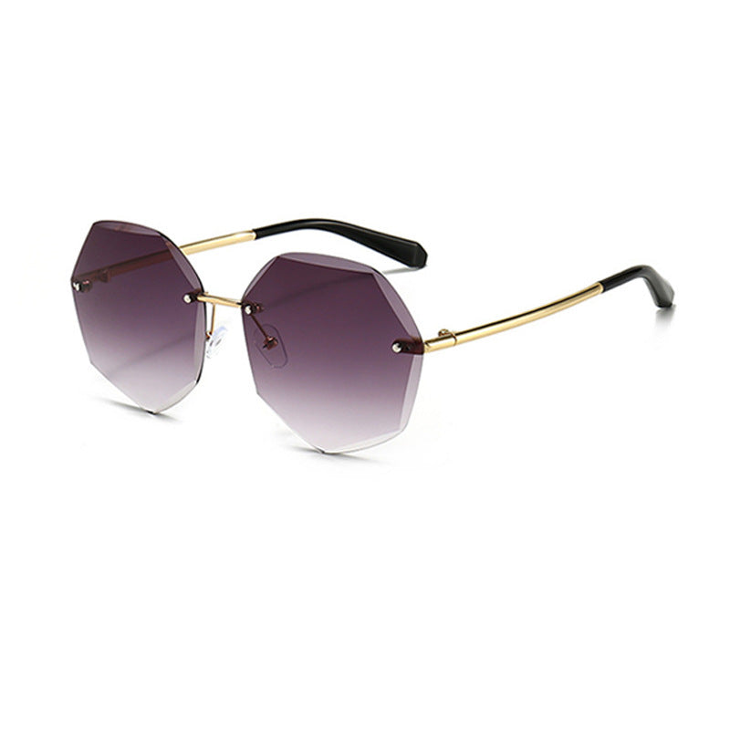 Damen stilvolle achtkantige Sonnenbrille mit innovativem Rahmen Karnz
