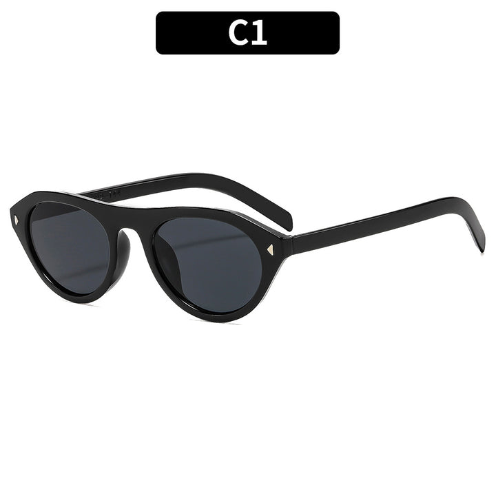 Modische Katzenaugen-Sonnenbrille mit Leopardenmuster-Design