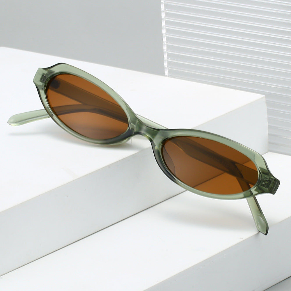Modische ovale Rahmen-Sonnenbrille Karnz