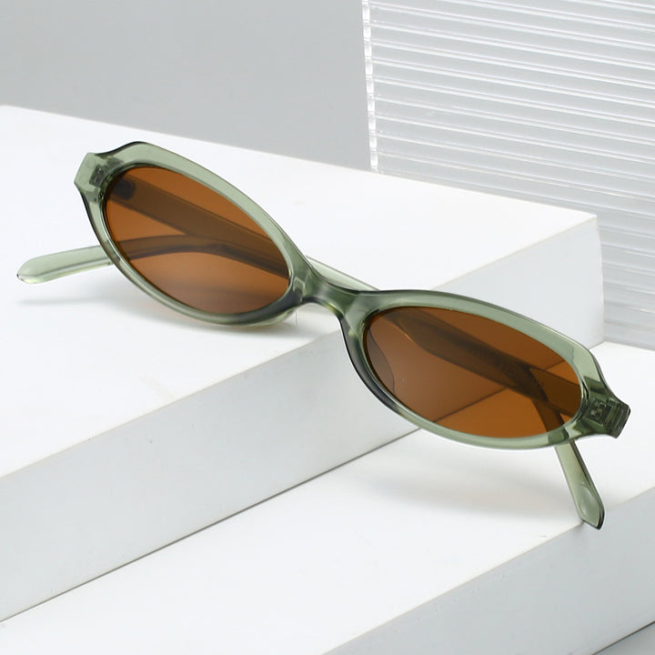 Modische ovale Rahmen-Sonnenbrille Karnz