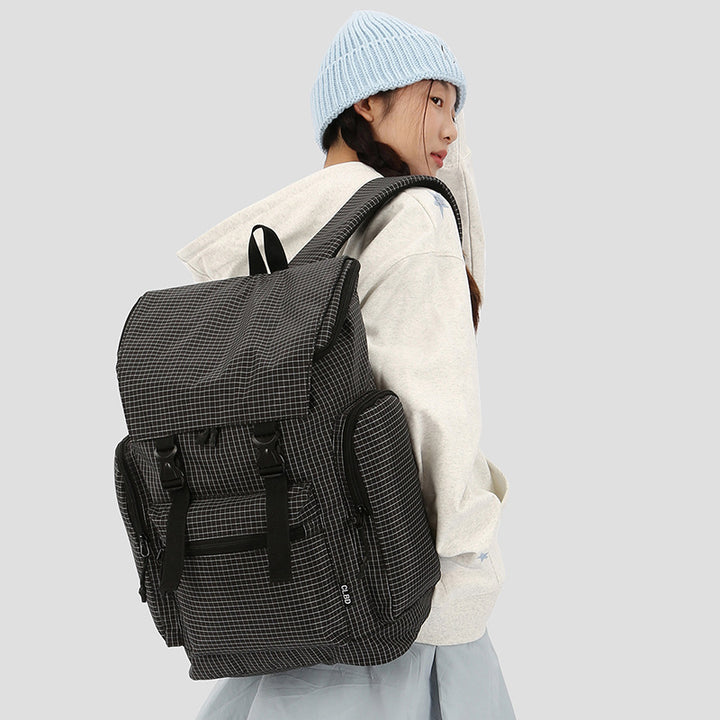 Vielseitiger Multi-Funktions-Rucksack mit Gittermuster Karnz