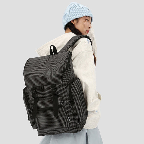 Vielseitiger Multi-Funktions-Rucksack mit Gittermuster Karnz