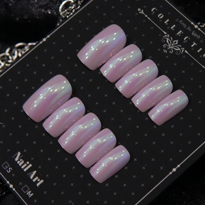 Iridescent Press-On Nagelkunst