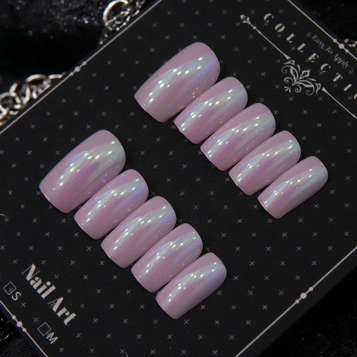 Iridescent Press-On Nagelkunst