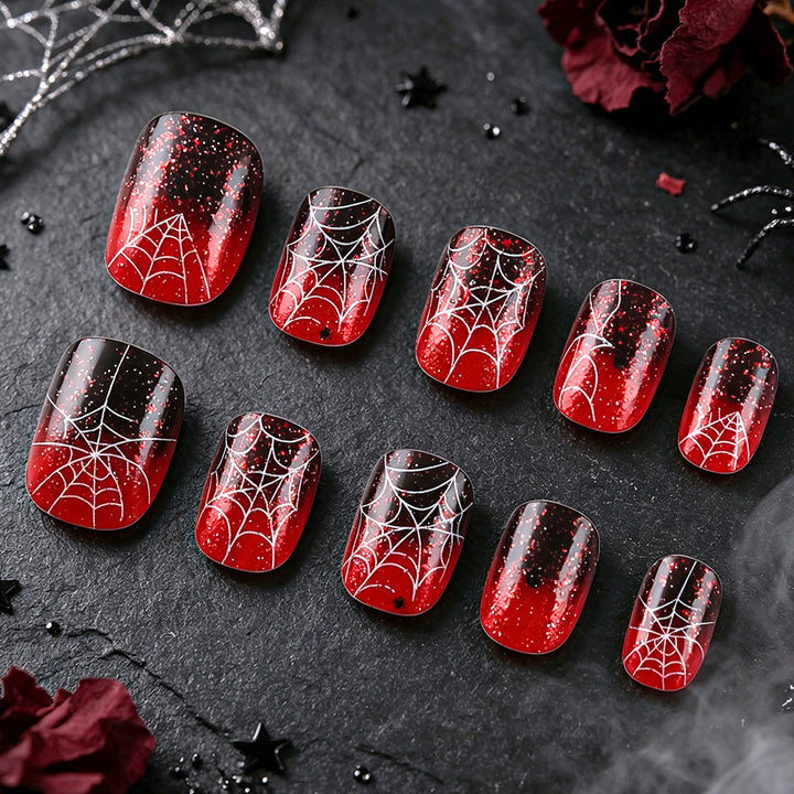 Spider-Inspired Nail Art Set Karnz