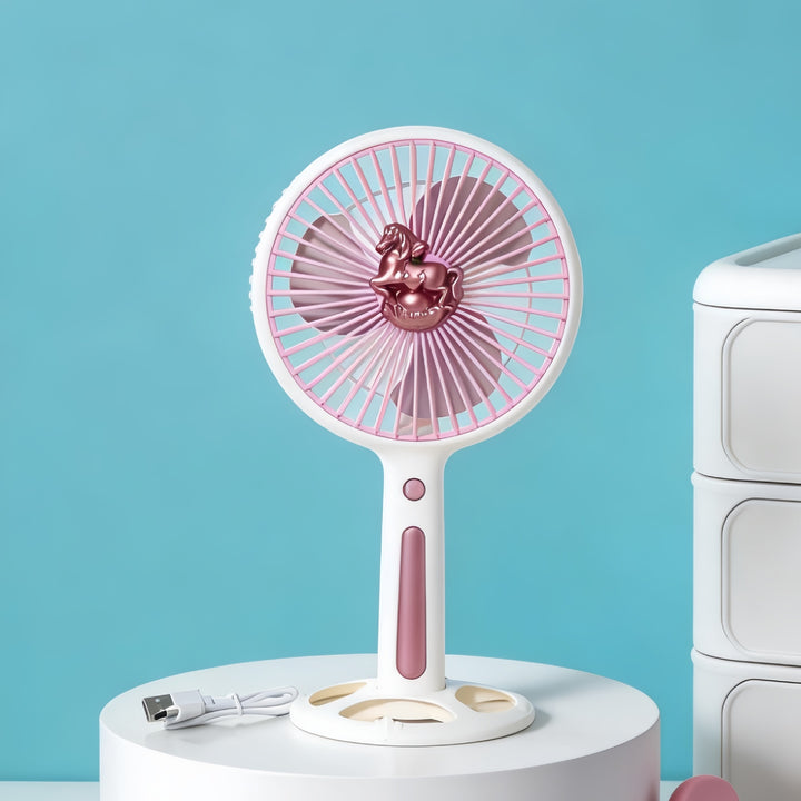Damen Tragbarer Tischventilator mit kraftvollem Akku und USB-Ladefunktion Karnz