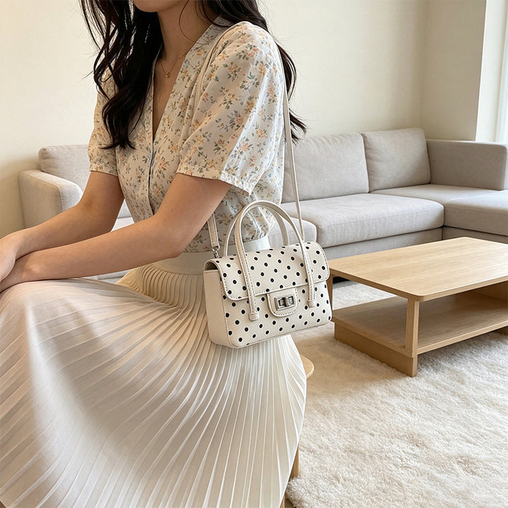 Charmante Polka Dot Mini-Handtasche Karnz