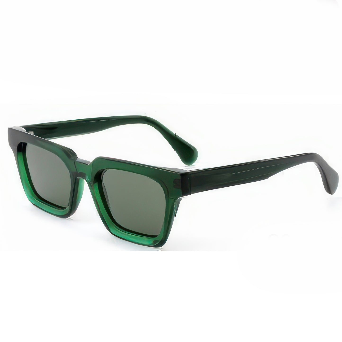 Damen stylische Sonnenbrille im modernen Design mit robustem, transparenten Rahmen Karnz