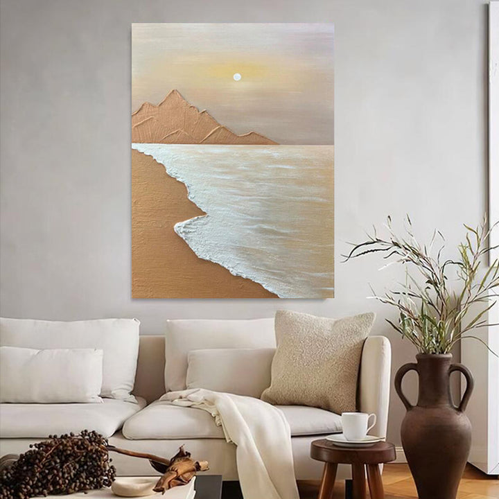 Abstrakte Küstenlandschaft Leinwandkunst