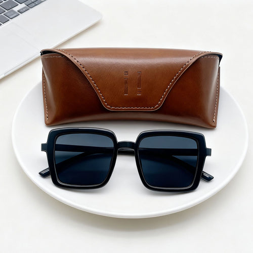 Premium Leder Brillenetui Karnz