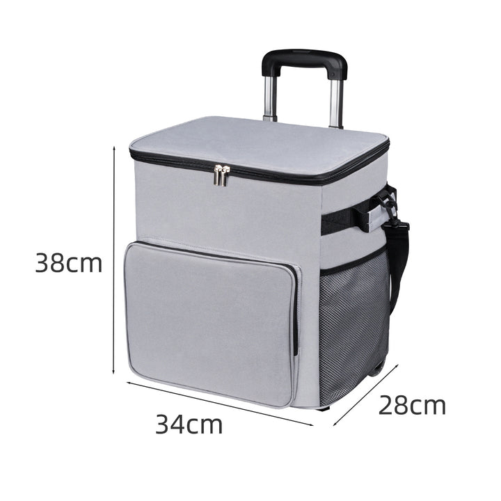 Unisex Kühlbox mit Trolley und vielseitigen Aufbewahrungsmöglichkeiten Karnz