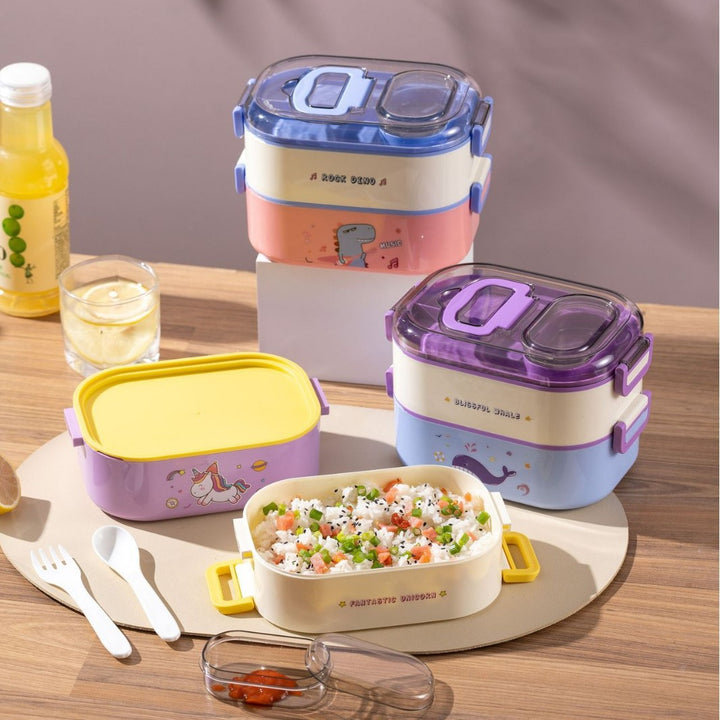 Cartoon-Themen Mehrfach-Fach Lunchbox