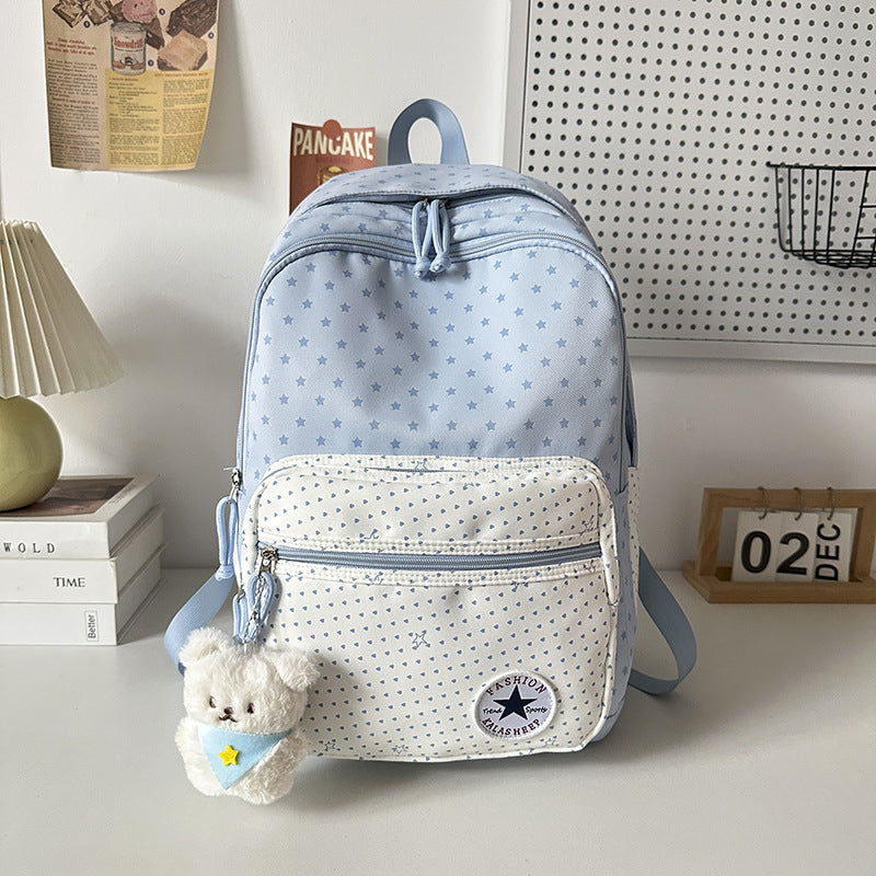 Verspielt Sternenmuster Schulrucksack Karnz