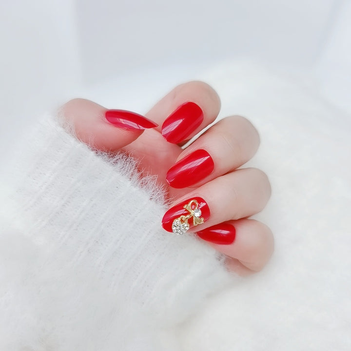 Elegantes glamouröses Press-On-Nägel-Set